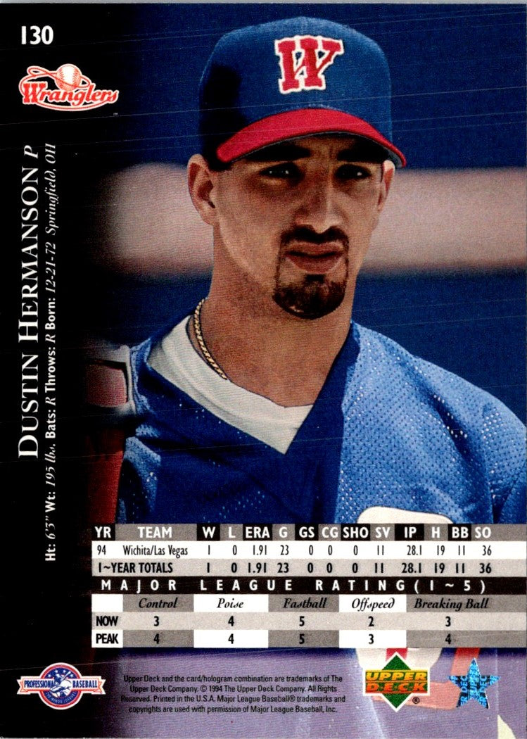 1995 Upper Deck Minors Dustin Hermanson