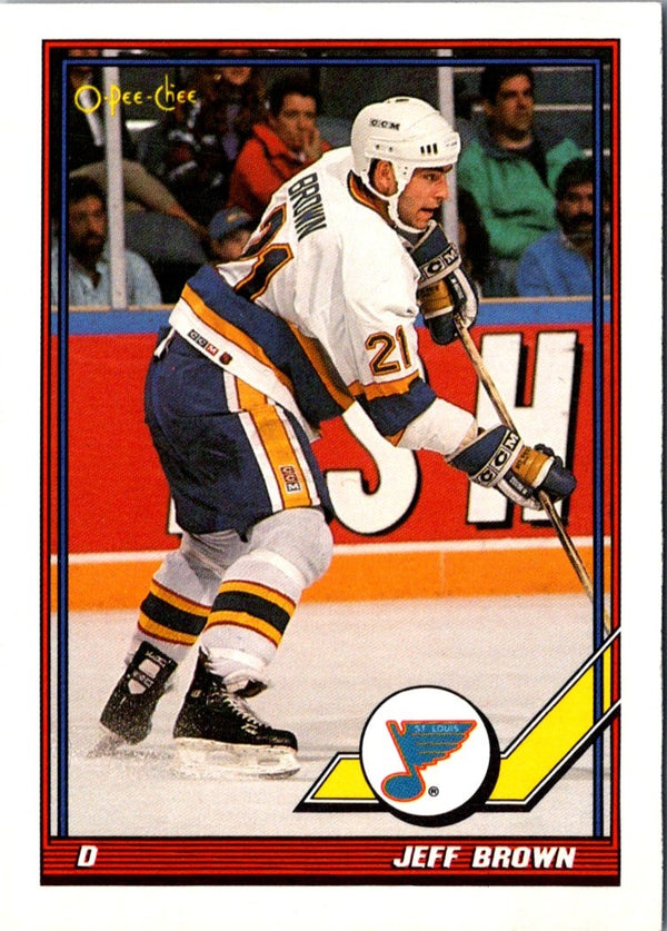 1991 O-Pee-Chee Jeff Brown #222