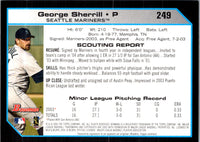 2004 Bowman George Sherrill #249 Rookie
