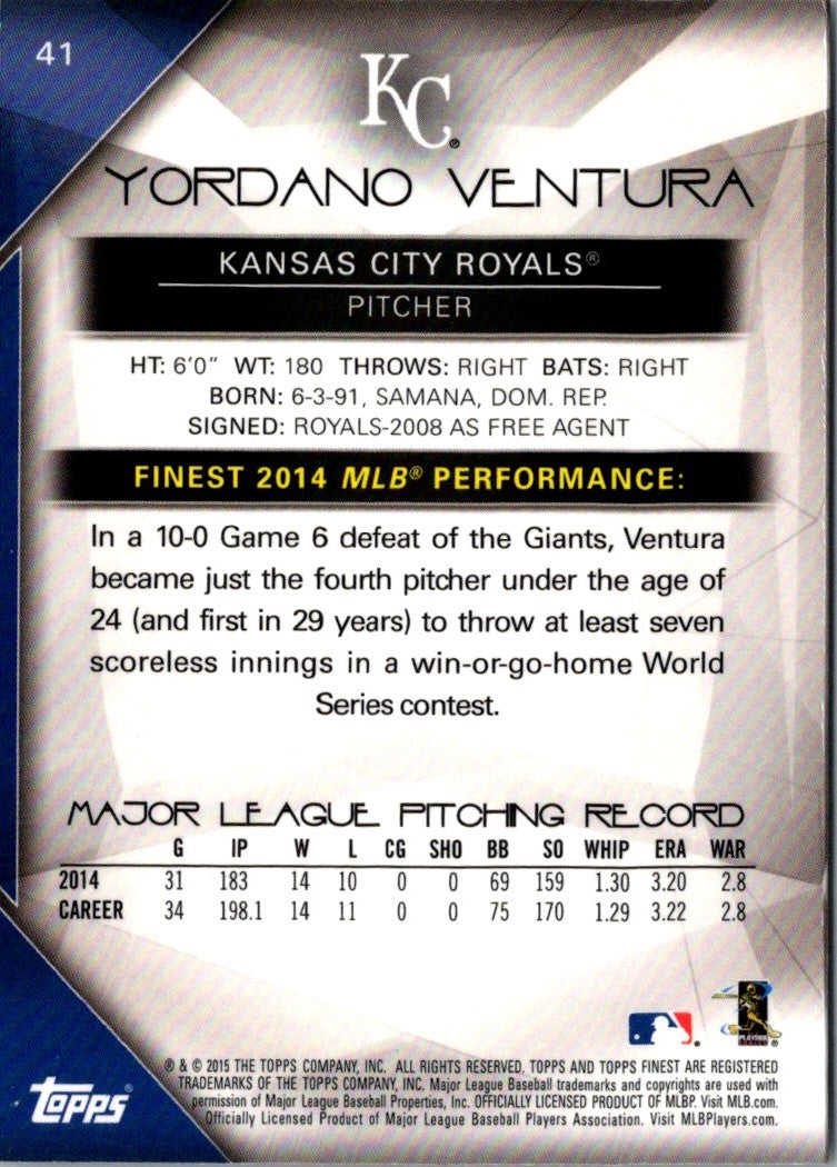 2015 Finest Yordano Ventura