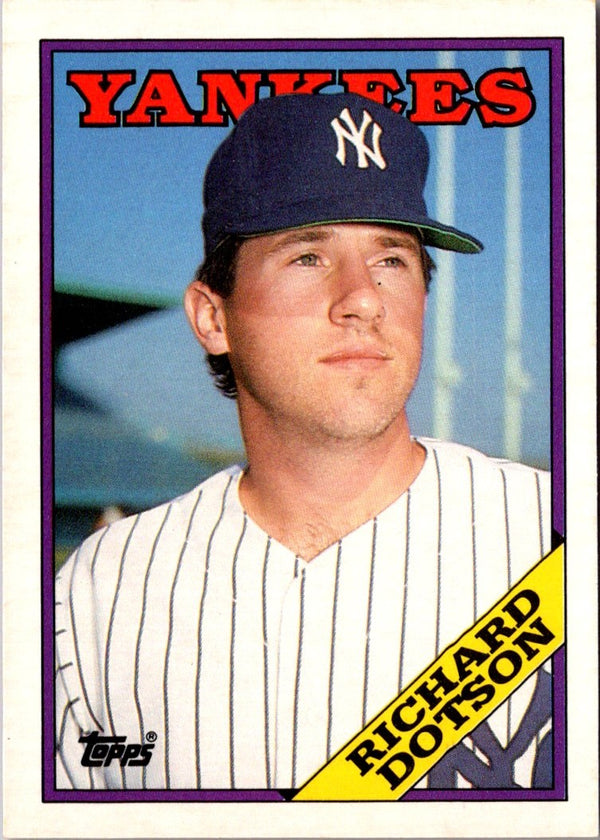 1988 Topps Traded Richard Dotson #35T