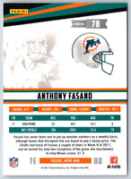 2012 Panini Rookies & Stars Anthony Fasano #78
