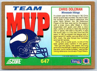 1991 Score Chris Doleman #647