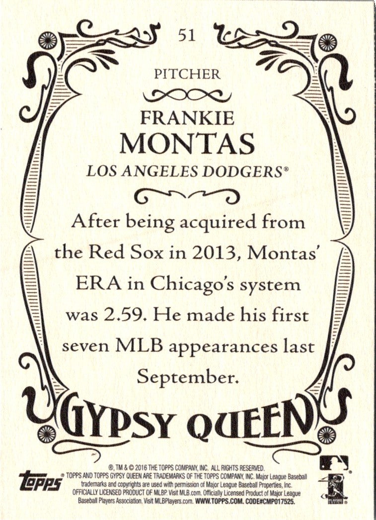 2016 Topps Gypsy Queen Frankie Montas