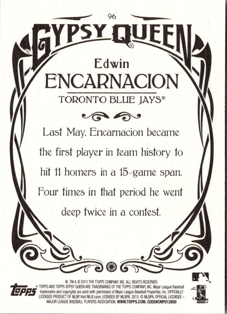 2015 Topps Gypsy Queen Edwin Encarnacion