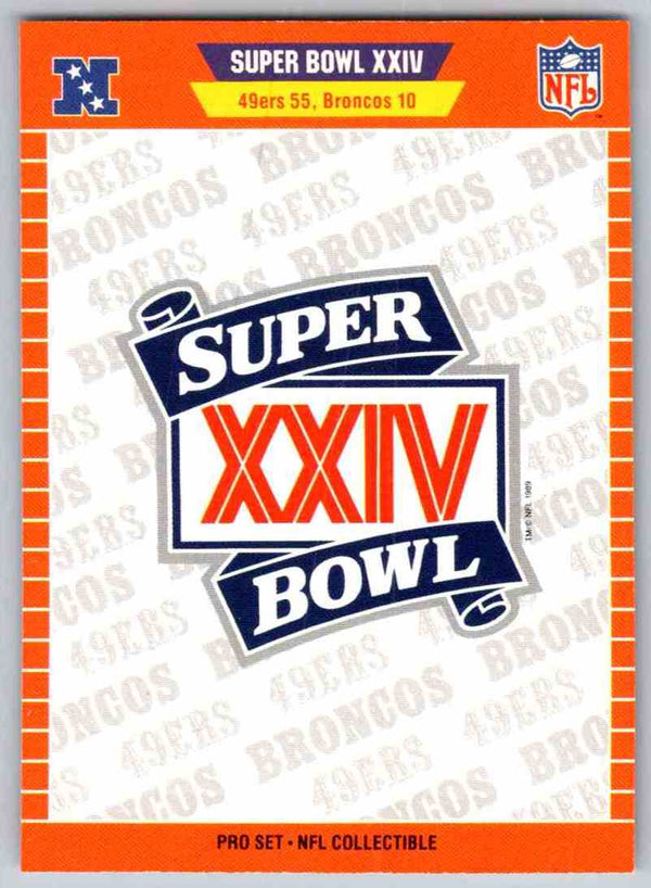 1989 Panini Stickers Super Bowls Super Bowl #N