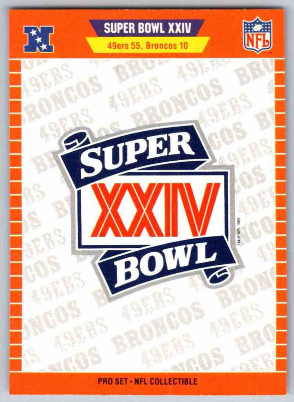 1989 Panini Stickers Super Bowls Super Bowl #N