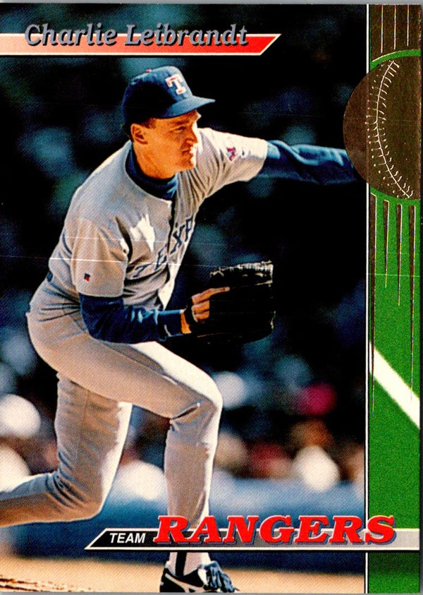 1993 Stadium Club Texas Rangers Charlie Leibrandt #16