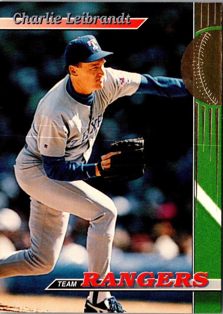 1993 Stadium Club Texas Rangers Charlie Leibrandt