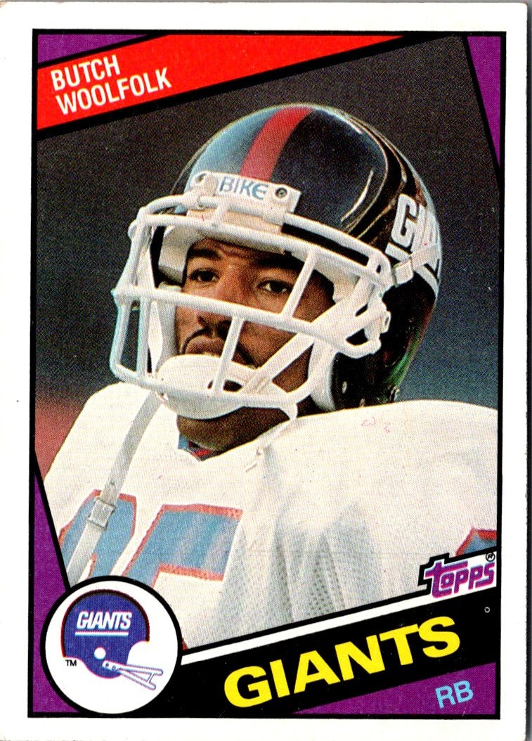 1984 Topps Butch Woolfolk
