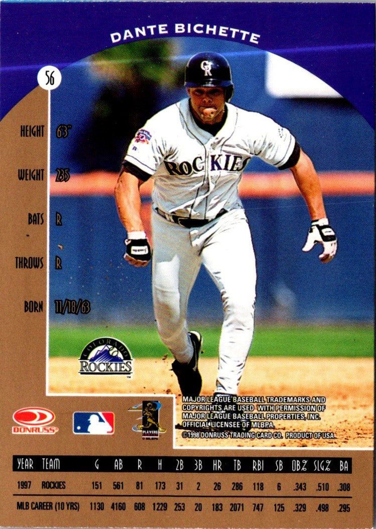 1998 Donruss Preferred Dante Bichette