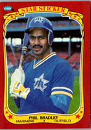 1986 Fleer Star Stickers Phil Bradley