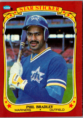 1986 Fleer Star Stickers Phil Bradley #10