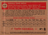 2001 Topps Heritage Russ Ortiz #127