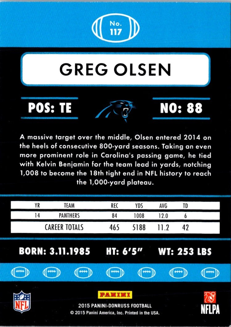 2015 Donruss Greg Olsen