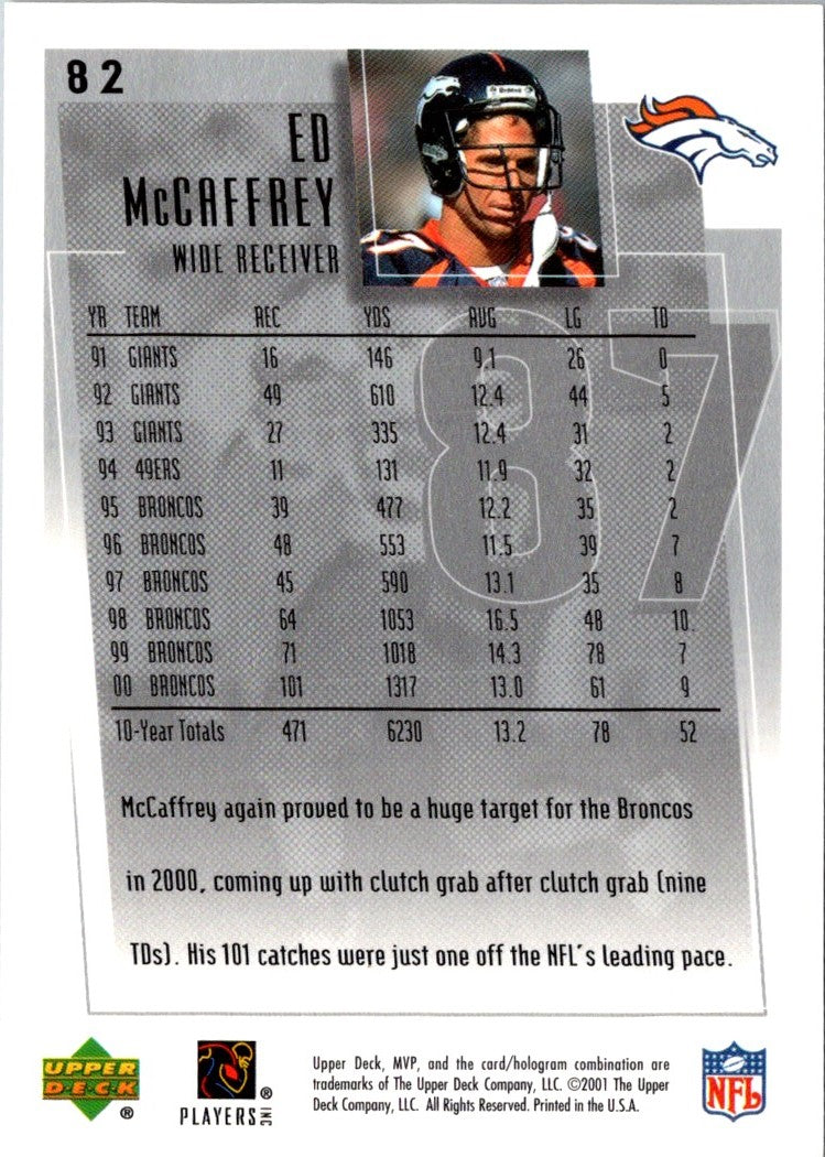 2001 Upper Deck MVP Ed McCaffrey