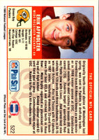 1989 Pro Set Erik Affholter #522 Rookie