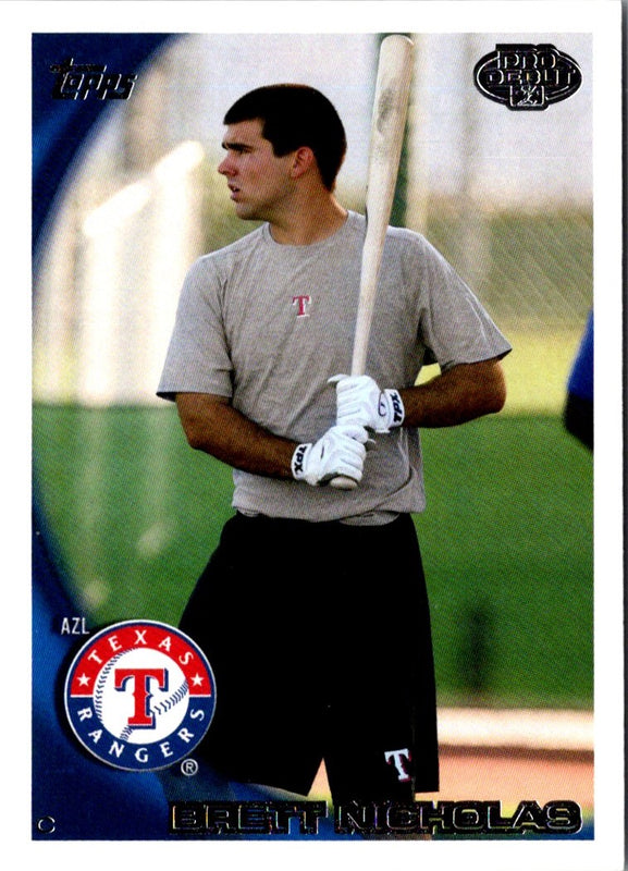 2010 Topps Pro Debut Brett Nicholas #304