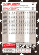 1988 Fleer Star Stickers Robin Yount