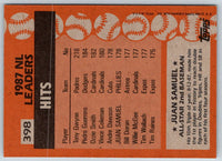 1987 Topps Juan Samuel #398
