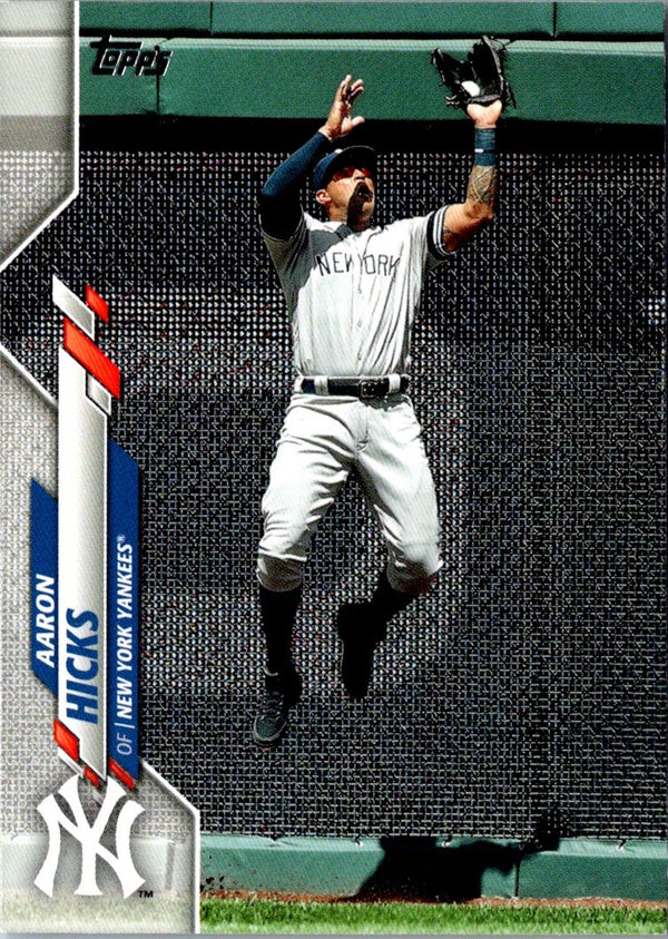 2020 Topps 582 Montgomery Aaron Hicks #252