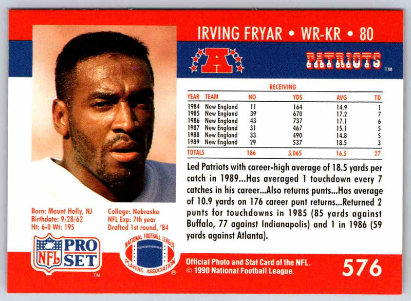 1992 Proset Irving Fryar