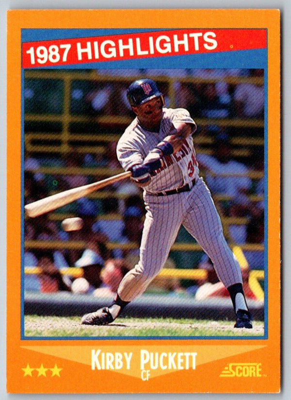 1988 Score Kirby Puckett #653