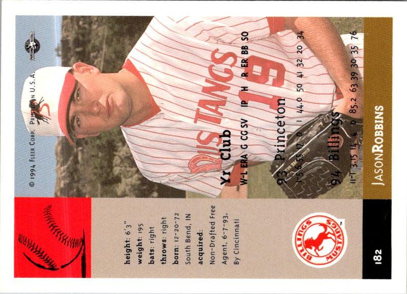 1994 Fleer Excel Jason Robbins