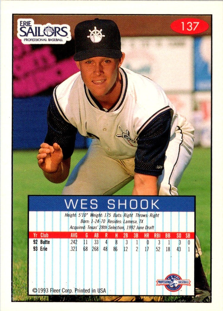 1993 Fleer Excel Wes Shook