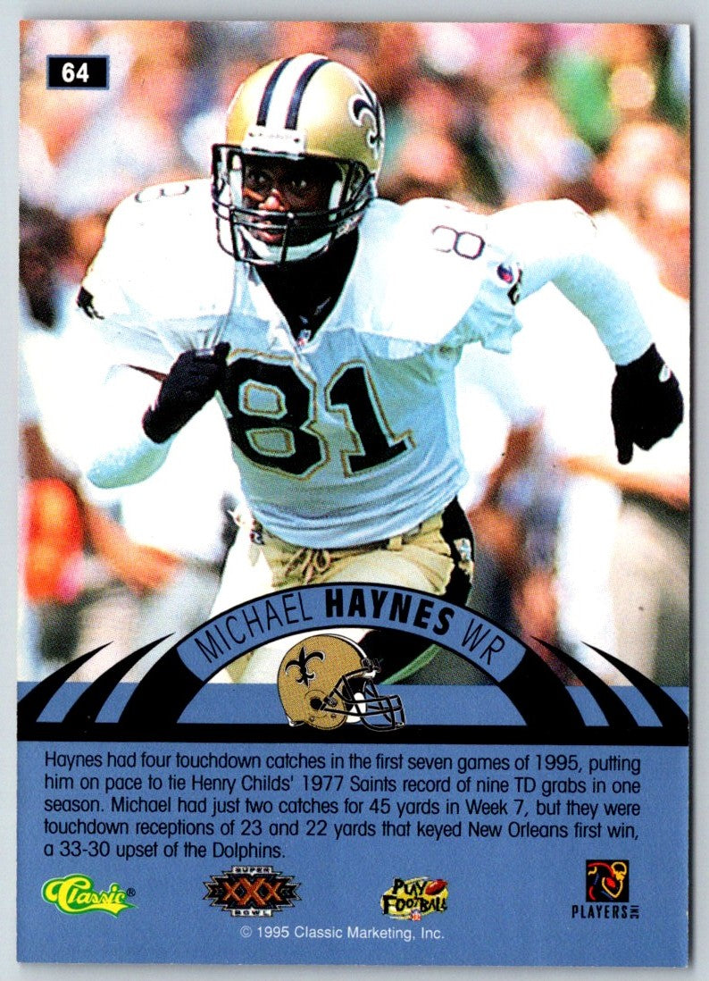 1996 Classic NFL Experience Printer's Proofs Michael Haynes