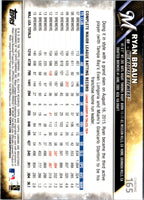 2016 Topps Chrome Ryan Braun #165