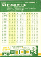 1987 Fleer Star Stickers Frank White #123