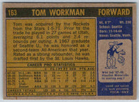 1972 Topps Tom Workman #163