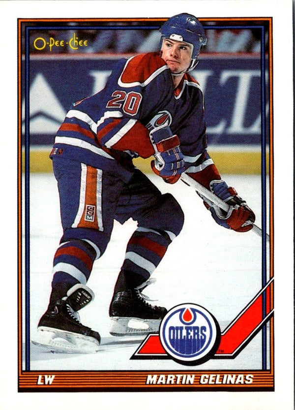 1991 O-Pee-Chee Martin Gelinas #244