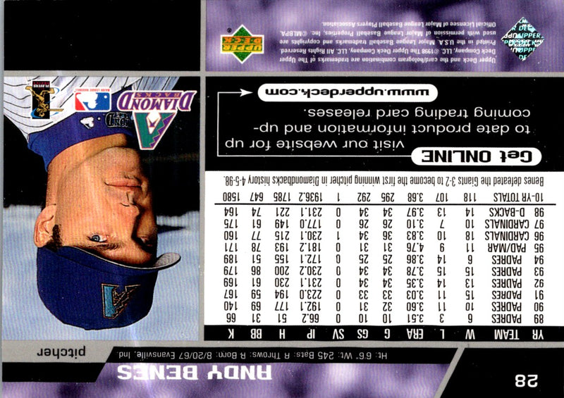 1999 Upper Deck Andy Benes