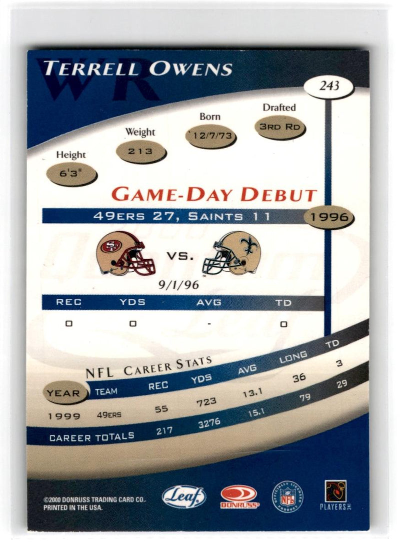 2000 Quantum Leaf Terrell Owens