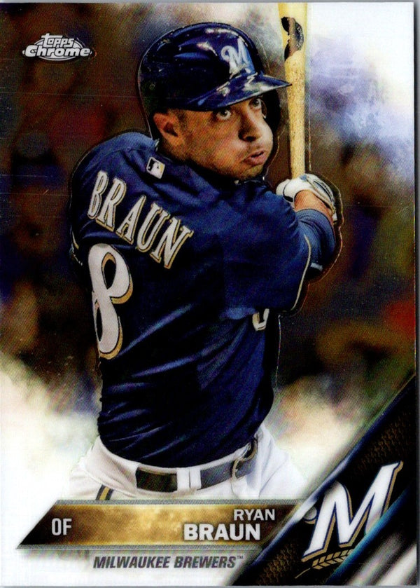 2016 Topps Chrome Ryan Braun #165