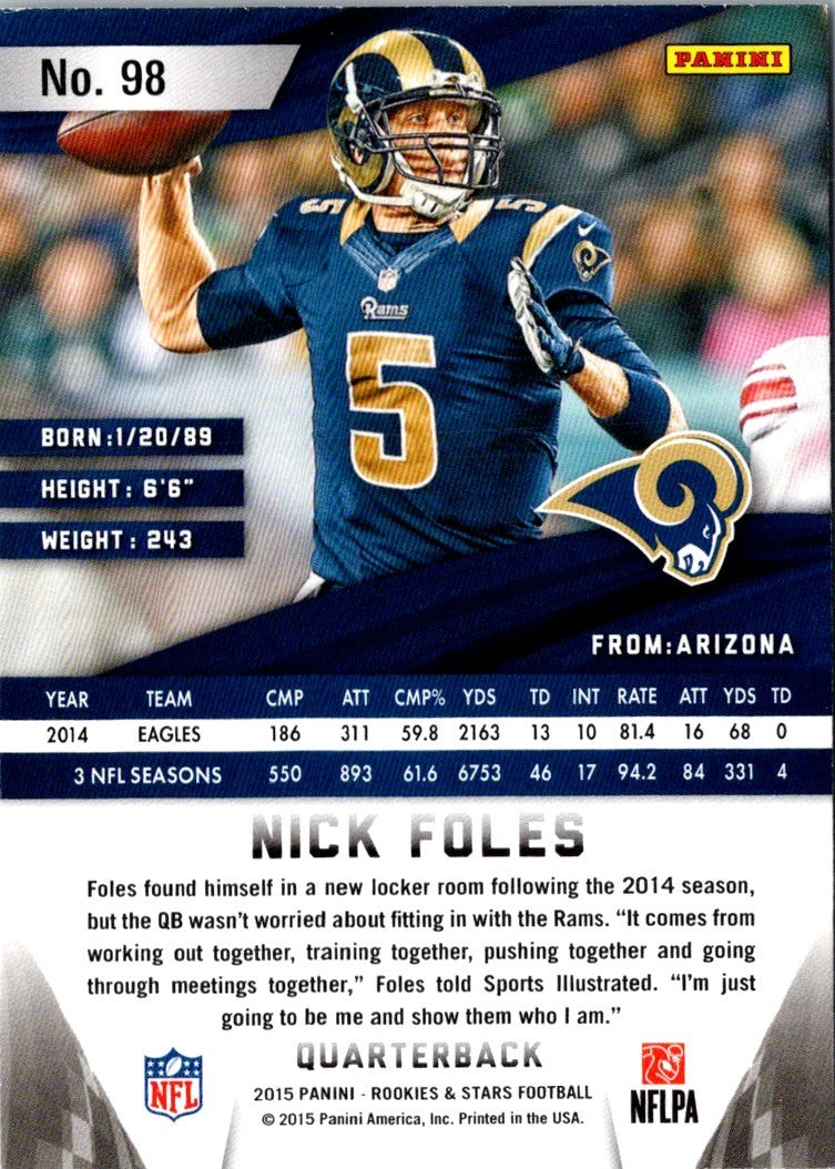 2015 Panini Rookies & Stars Nick Foles