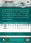 2003 Donruss Josh Beckett