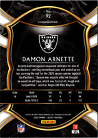 2020 Panini Select Damon Arnette #92 Rookie