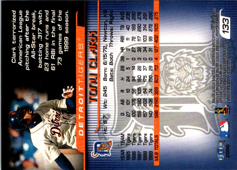 2000 Fleer Focus Tony Clark