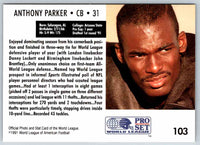 1991 Proset World League Anthony Parker #103