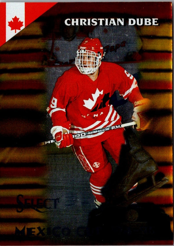 1994 Select Christian Dube #166 Rookie