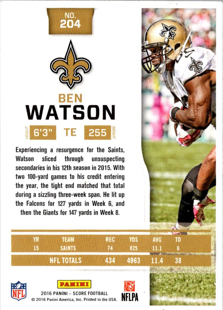 2016 Score Ben Watson