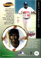 1999 Pacific Invincible Matt Lawton #85