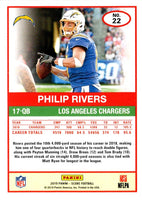 2019 Score Philip Rivers #22