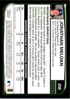 2008 Bowman Jonathan Meloan #218 Rookie