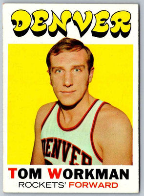 1972 Topps Tom Workman #163