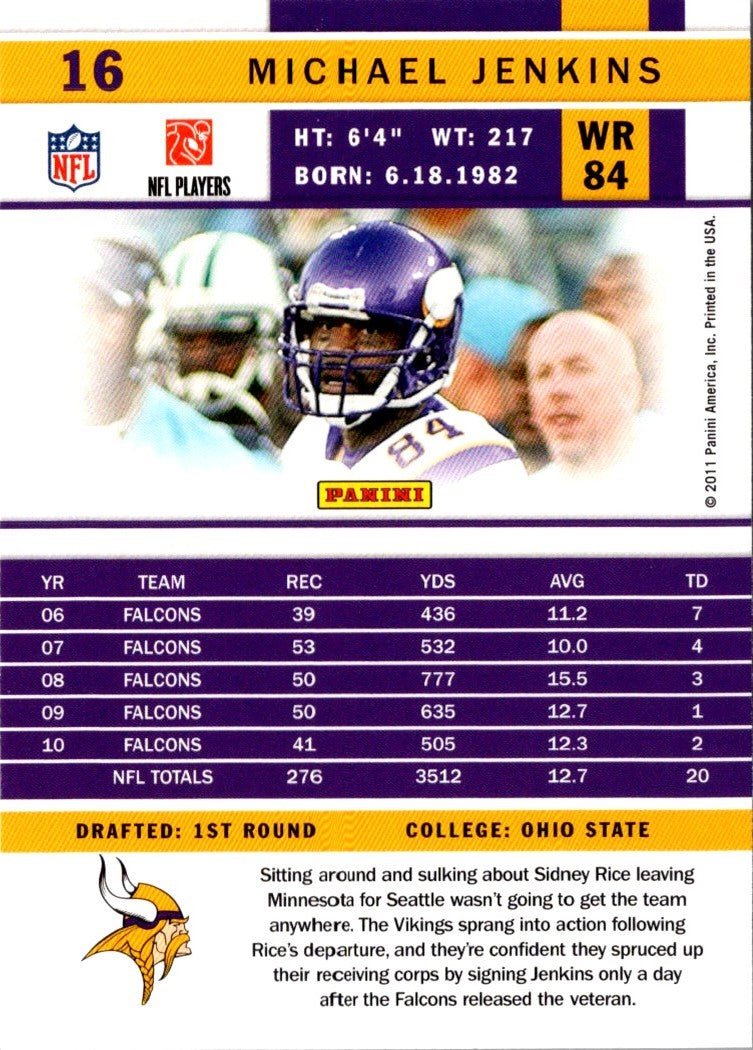 2011 Score Michael Jenkins