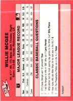 1988 Classic Red Willie McGee #173